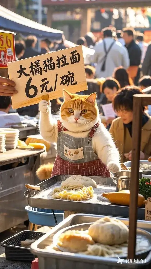 AI动物摆摊短视频爆火!点赞轻松破20W,揭秘高流量玩法!【飞书文档】