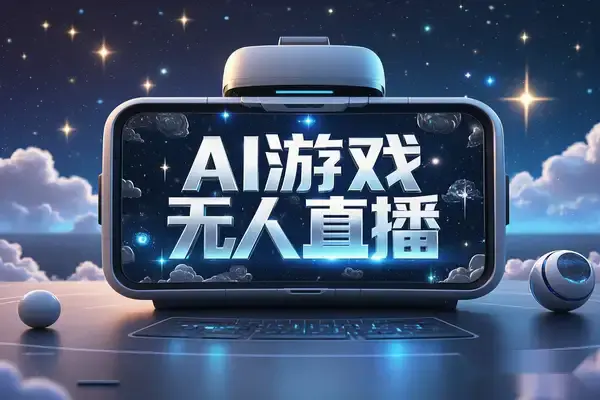 视频号AI游戏无人直播,官方授权,长期稳定收益