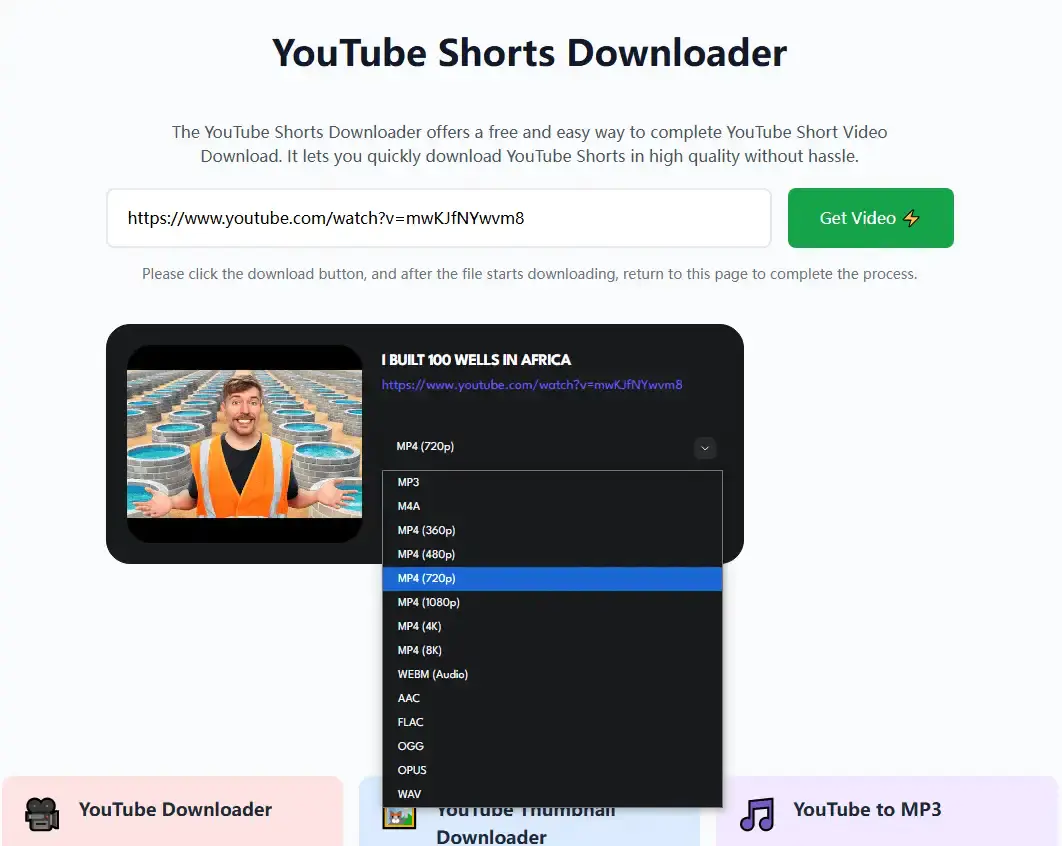 Youtube在线下载工具!支持最高4K画质下载,支持多格式、缩略图油管视频下载工具【在线工具】