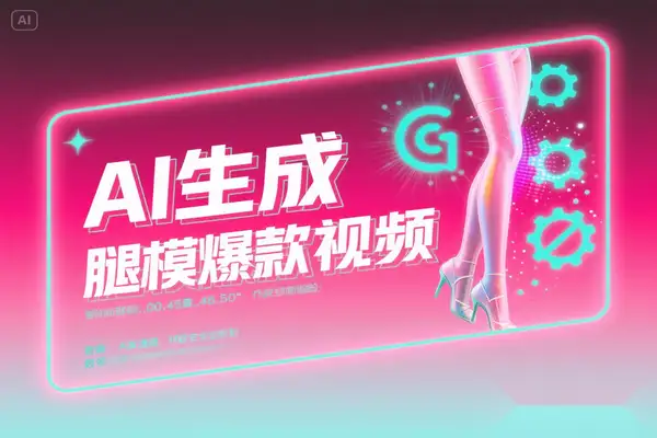 解锁AI生成腿模视频秘籍，零成本涨粉变现，开启一件代发财富通道