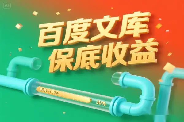百度文库AI躺赚攻略：20天保底收益+长期管道收入
