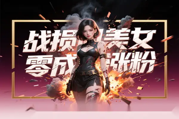 3 分钟 AI 生成战损风美女视频！零成本涨粉