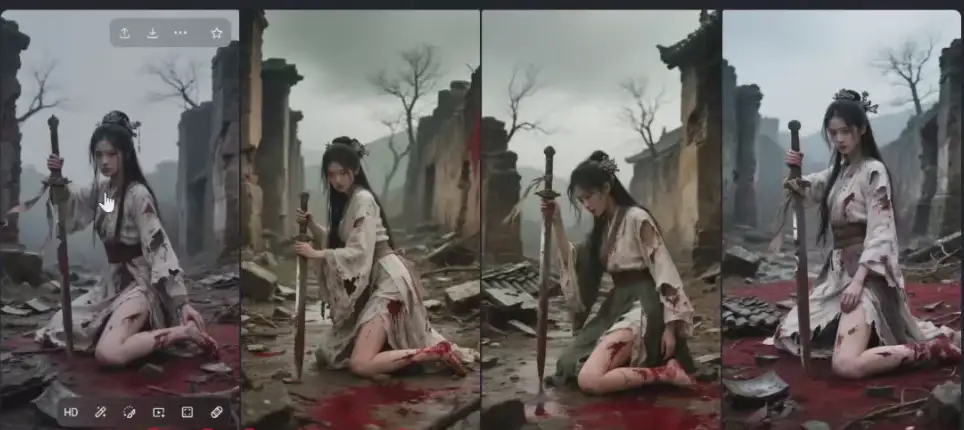 3 分钟 AI 生成战损风美女视频！零成本涨粉