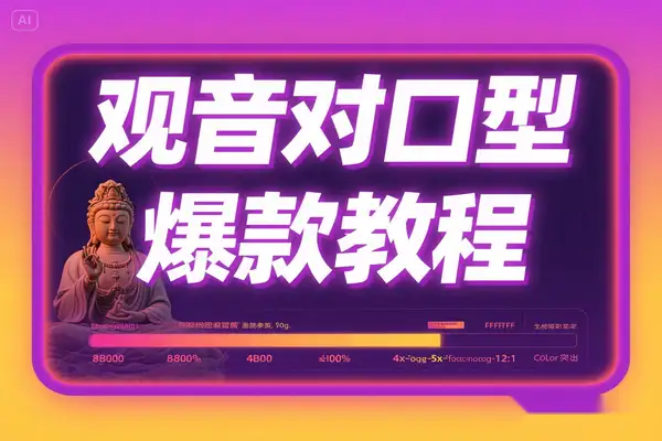 AI观音对口型爆款教程：7 天千粉实战指南