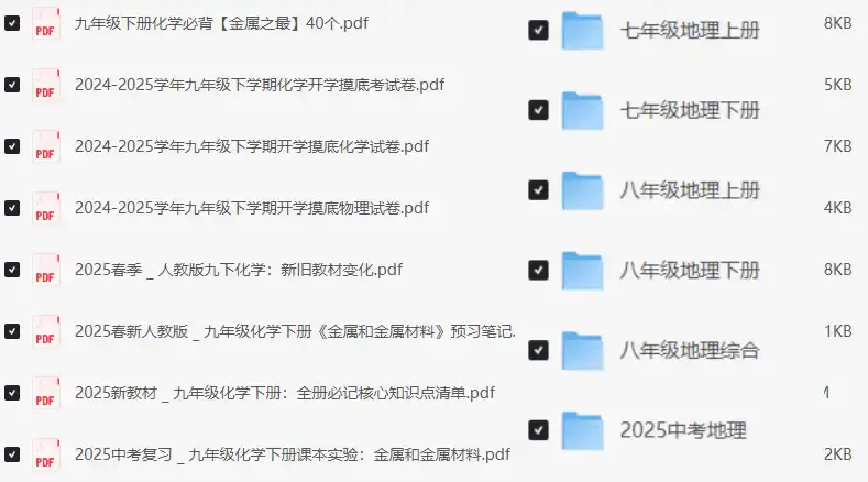 2025版初中全科备考宝典:九大学科核心知识点精编【虚拟资源】