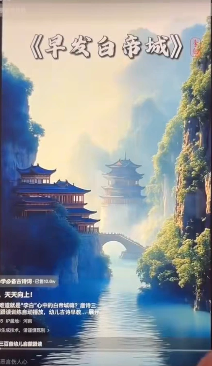 AI制作古诗词动画视频，快速起千粉万粉号