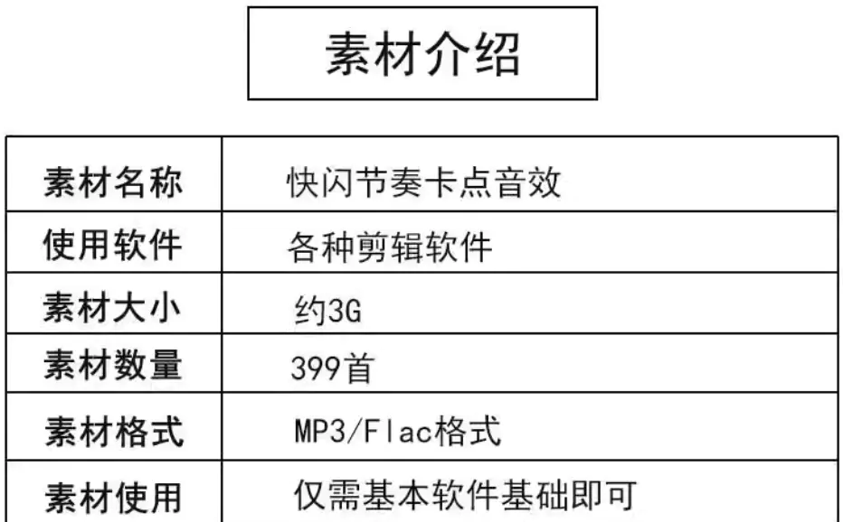 卡点剪辑音效素材合集,快闪卡点自媒体剪辑配音素材合集