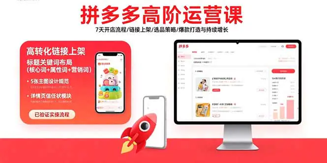 拼多多高阶运营系统课(更新9月)