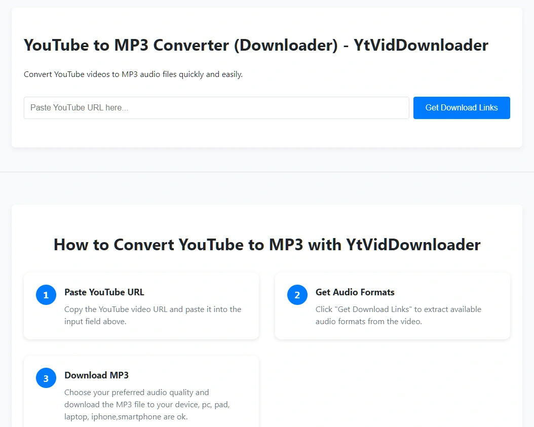YouTube视频转音频-在线工具