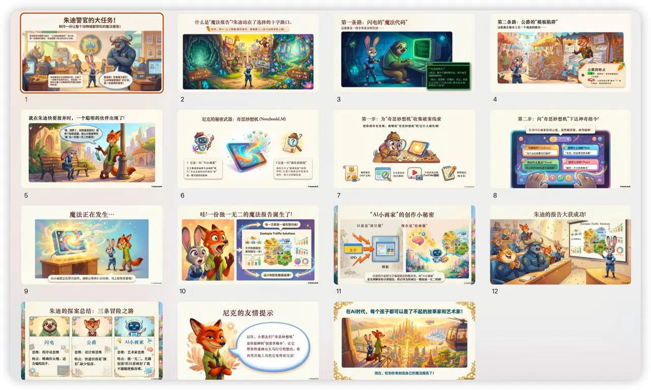600页AI-PPT实战,全网最全NotebookLM制作PPT教程(飞书文档教程)