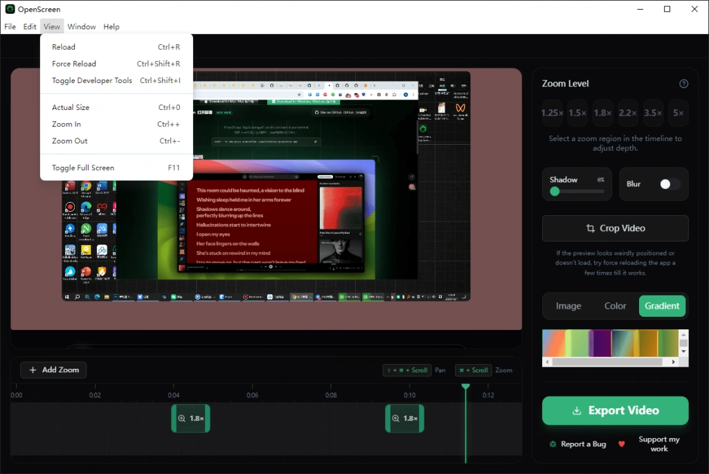 录屏自带放大镜特效工具，让视频演示瞬间出效果