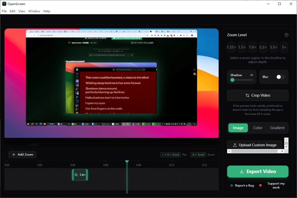 录屏自带放大镜特效工具，让视频演示瞬间出效果