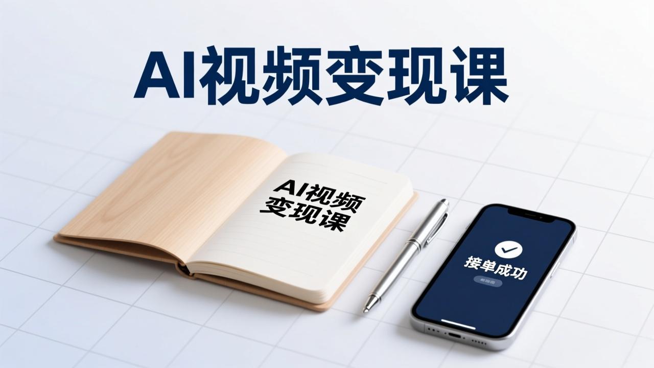 AI视频变现课，学完即可创作短片、接商单，实现副业增收，单项目报价可达千元