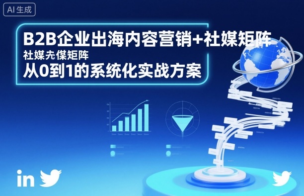 B2B企业出海课：内容营销与社媒矩阵，从0到1的系统化实战指南