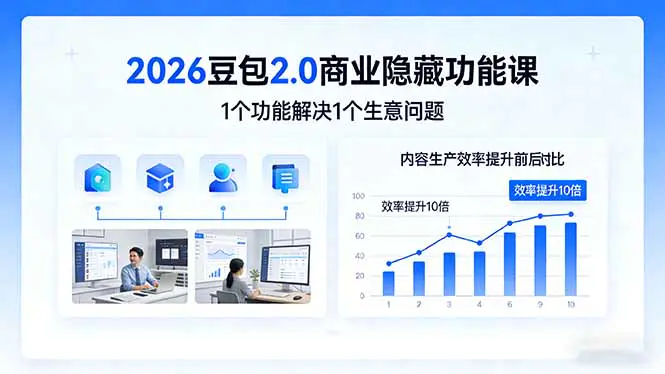 2026豆包2.0商业隐藏功能课,内容生产效率提升10倍