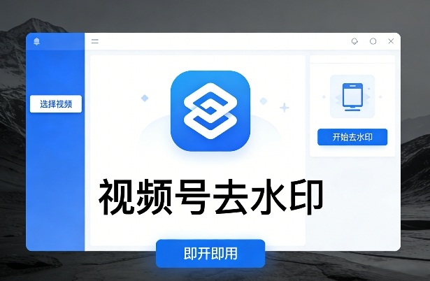 一键去除视频号水印，电脑端即开即用工具