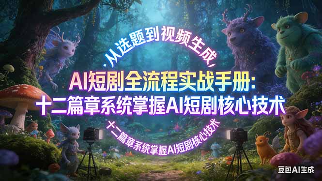 AI短剧制作全流程实战指南：从选题策划到视频生成，系统掌握SOP工业流程与变现模式（飞书文档教程）