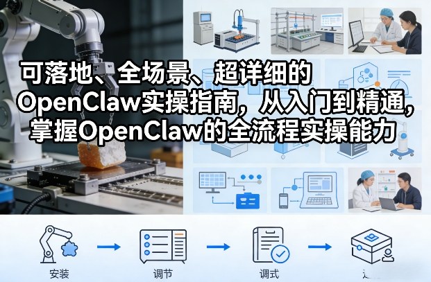 OpenClaw全流程实战指南：从入门到精通，玩转全场景可落地高效应用（飞书文档教程）