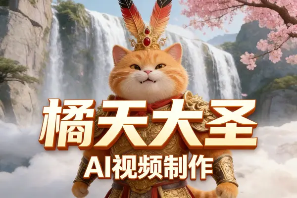 橘天大圣ai视频制作教程,刷爆各大平台