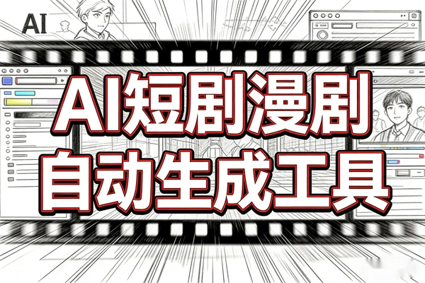 AI短剧漫剧全自动生成工具，一键搞定角色场景分镜脚本成片视频