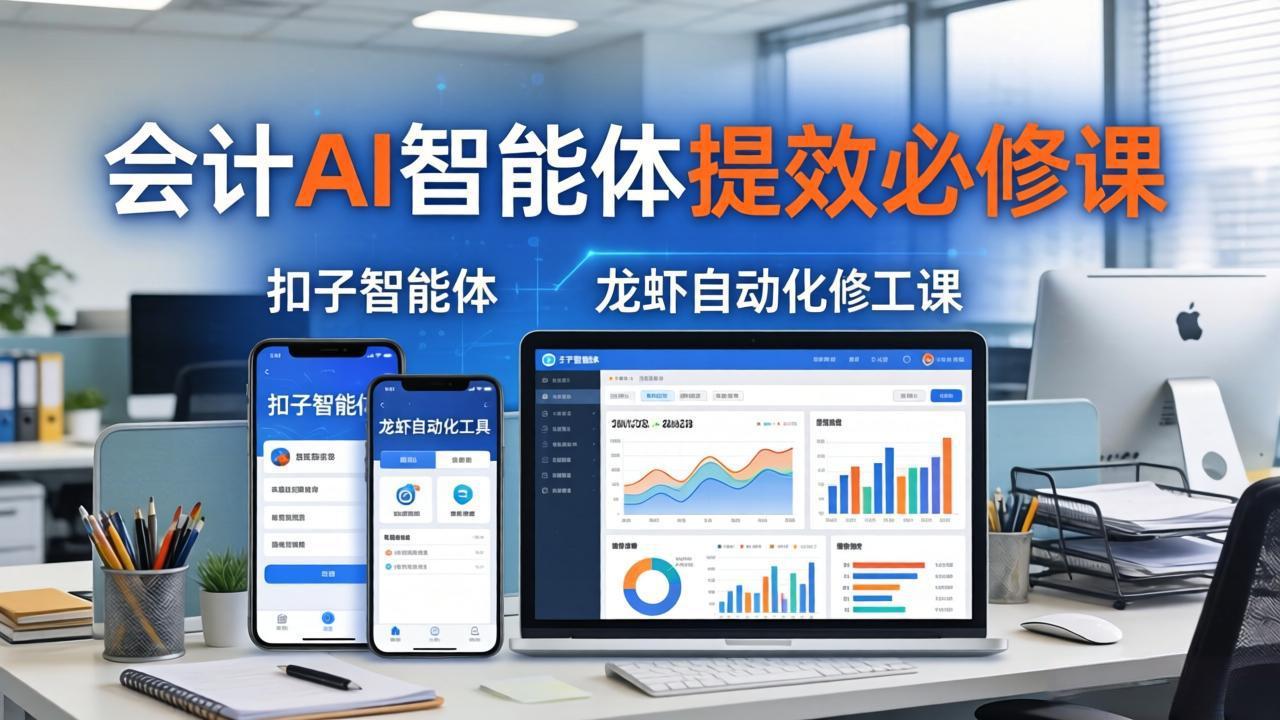 财务会计AI智能体提效实战课：AI财务全场景应用+专属智能体搭建+Power BI可视化分析