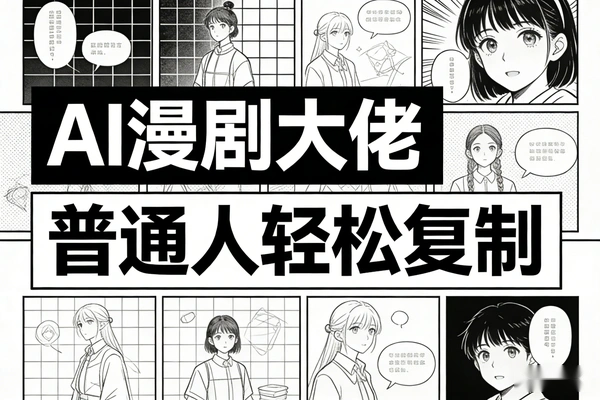 AIGC漫剧短剧制作教程，普通人能复制的AI漫剧变现课（飞书文档教程）