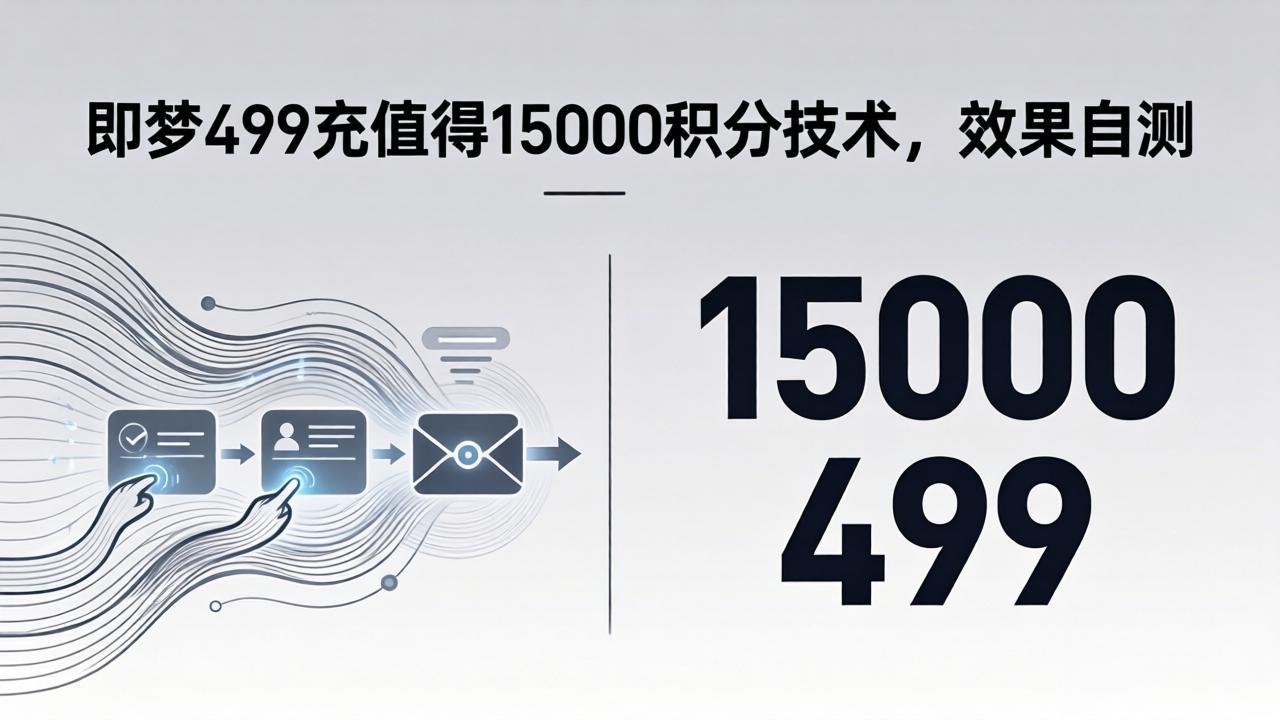 即梦499充值得15000积分技术，效果自测（飞书文档教程）