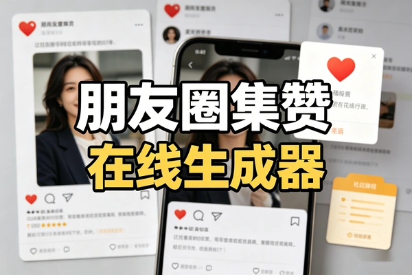 免费模拟微信朋友圈截图集赞生成器网站-在线工具