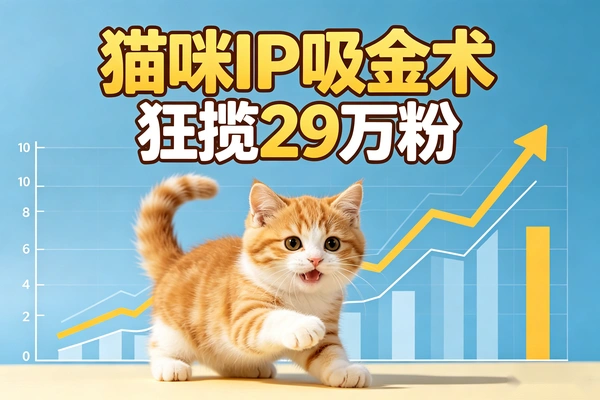 揭秘AI猫咪IP吸金术26条视频狂揽29万粉