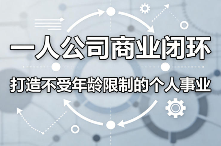 一人公司商业闭环：一份不受年龄限制的财富自由方案