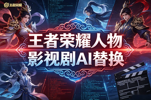 影视剧AI王者荣耀人物影视剧替换教程，精选独家分成收益变现