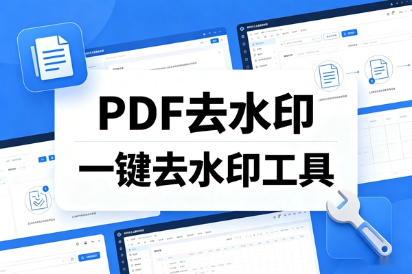 PDF一键去水印工具，轻松去除水印，制作专属文档