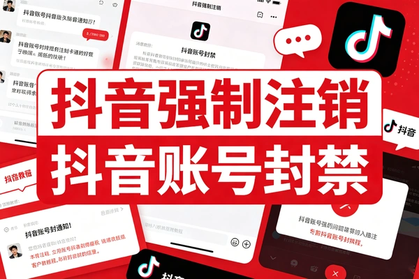 抖音账号强制注销封禁状态方法（飞书文档教程）