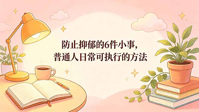 防止抑郁的6件小事，普通人日常可执行的方法（PDF文档）