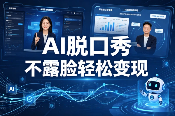 AI脱口秀新玩法，不露脸轻松做短视频賺钱