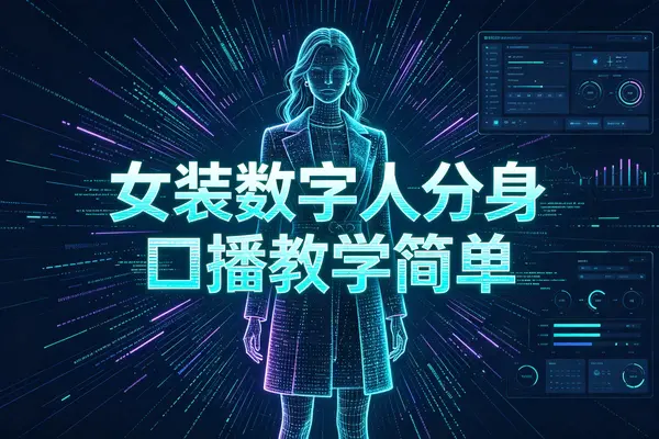 女装赛道全新玩法,数字人分身解决真人出镜难题,口播好物视频高效制作