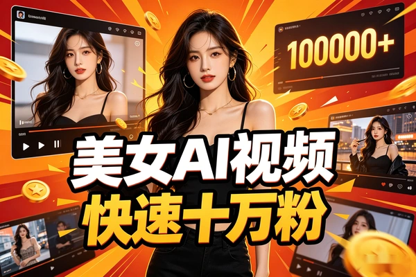 【图文】抖音美女+AI+行业短视频，快速涨粉