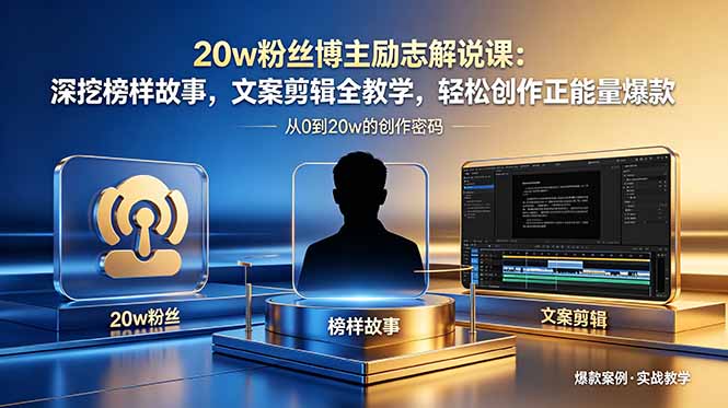 励志人物解说创作课：从素材筛选到文案架构，打造高感染力作品