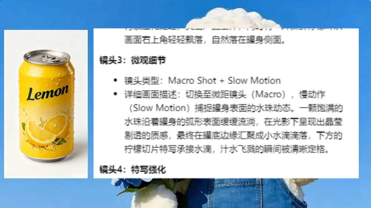 【图文】AI产品广告创意提示词,30秒出分镜视频