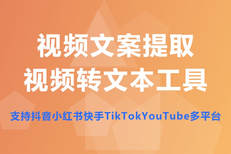 视频文案提取和视频转文本工具，支持抖音小红书快手TikTokYouTube多平台-在线工具