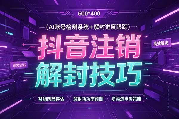 抖音账号注销后解封技巧，6月最新技术（飞书文档教程）