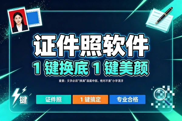 证件照制作软件安卓版，一键换底一键智能美颜