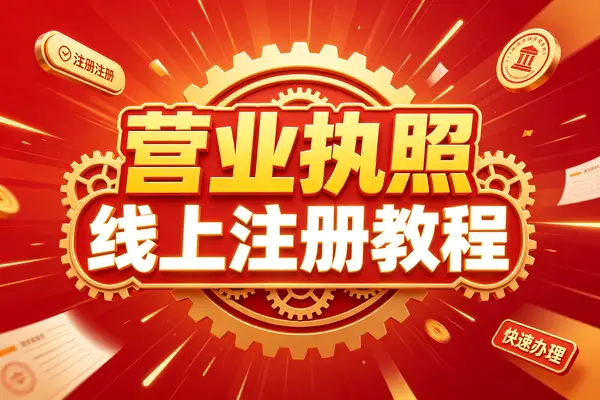 营业执照线上注册教程,办理详细流程