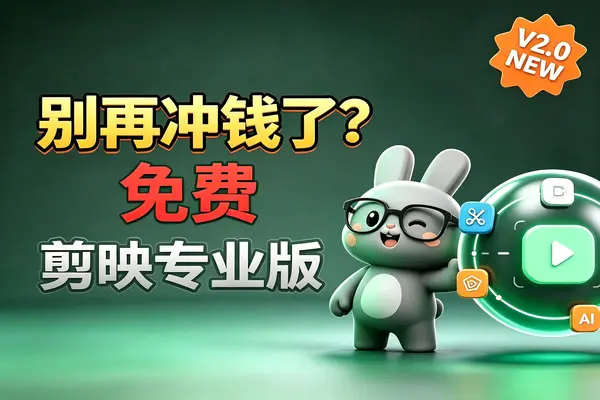 免费剪映专业版svip会员功能高清导出下载剪辑教程