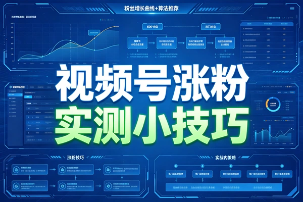 【图文】视频号快速涨粉小技巧，可以用来做带货账号