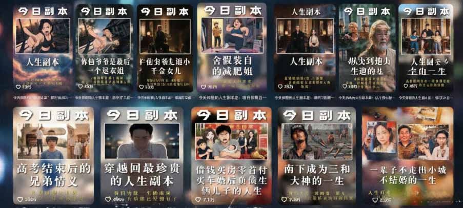 人生观察员短视频实操，沉浸式人生副本创作共情内容高流量爆款，多渠道变现