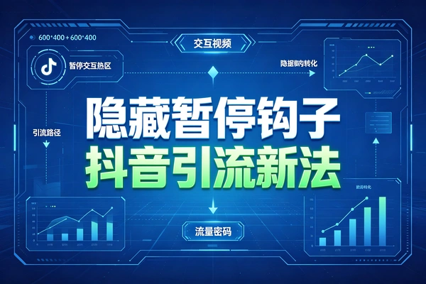 抖音引流新玩法，隐藏式暂停留钩子（飞书文档教程）
