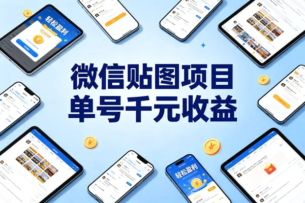微信公众号贴图项目,选赛道+做封面标题+避坑指南,单号千元收益(飞书文档教程)