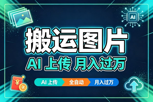 【图文】搬运图片搭配AI上传就有月入过万收益