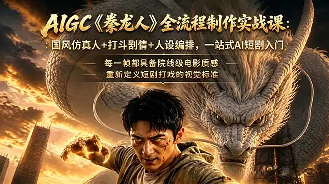 AIGC精品仿真人剧《豢龙人》全流程制作解析:国风短剧从创作到成片,人设编排+高燃打斗+剧本分镜+即梦Seedance2.0